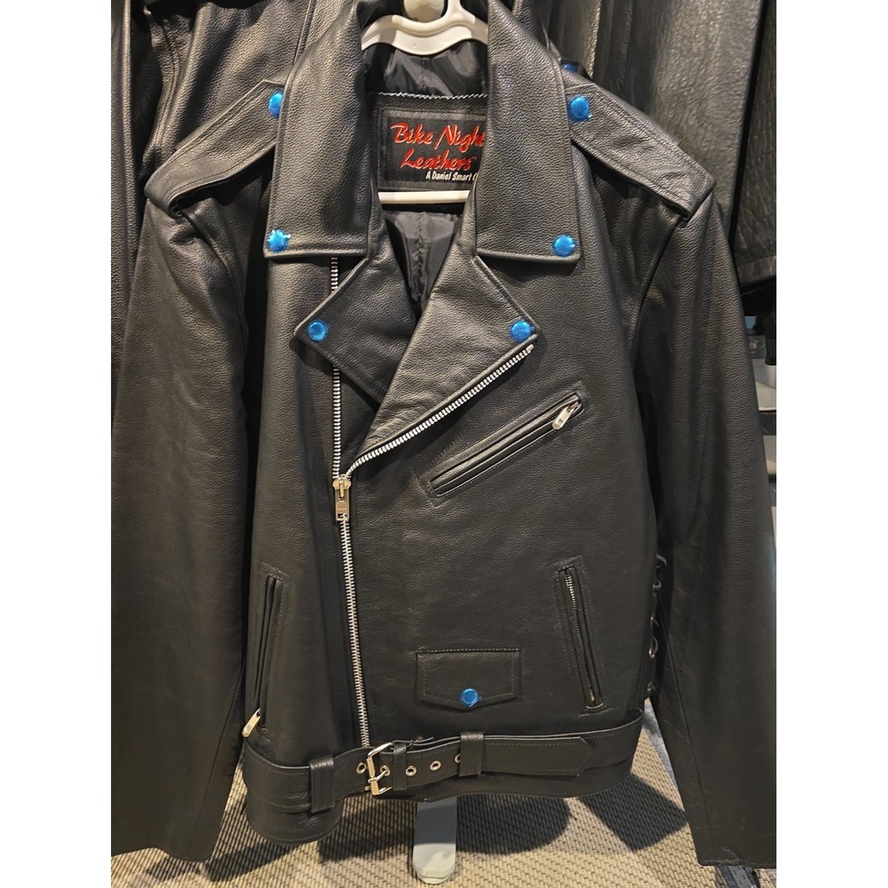 Daniel Smart DS711 Magno Men's Leather Motorcycle Jacket Sz XLarge
